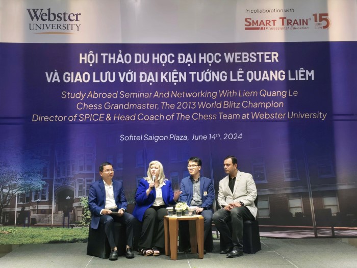 Hội Thảo Học Bổng Du Học Đại Học Webster Và Giao Lưu Với Đại Kiện Tướng Lê Quang Liêm