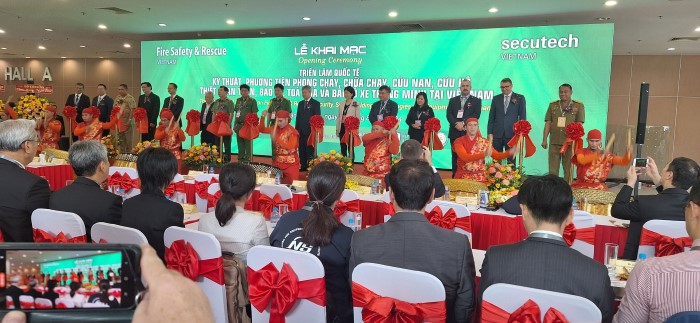 Khai mạc Triển lãm quốc tế về kỹ thuật và phương tiện phòng cháy, chữa cháy SECUTECH VIETNAM 2024 tại TP.HCM