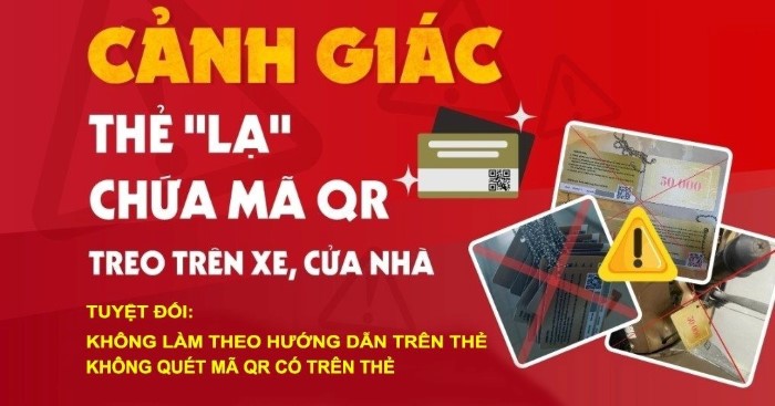 Xuất hiện “thẻ vàng” treo ở nhiều nơi có mã QR: Công an cảnh báo chiêu thức lừa đảo quét mã nhận tiền