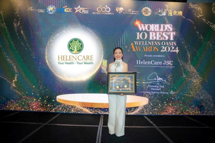 Thương hiệu HelenCare đã xuất sắc được trao tặng giải thưởng International Best Medical Award 2024